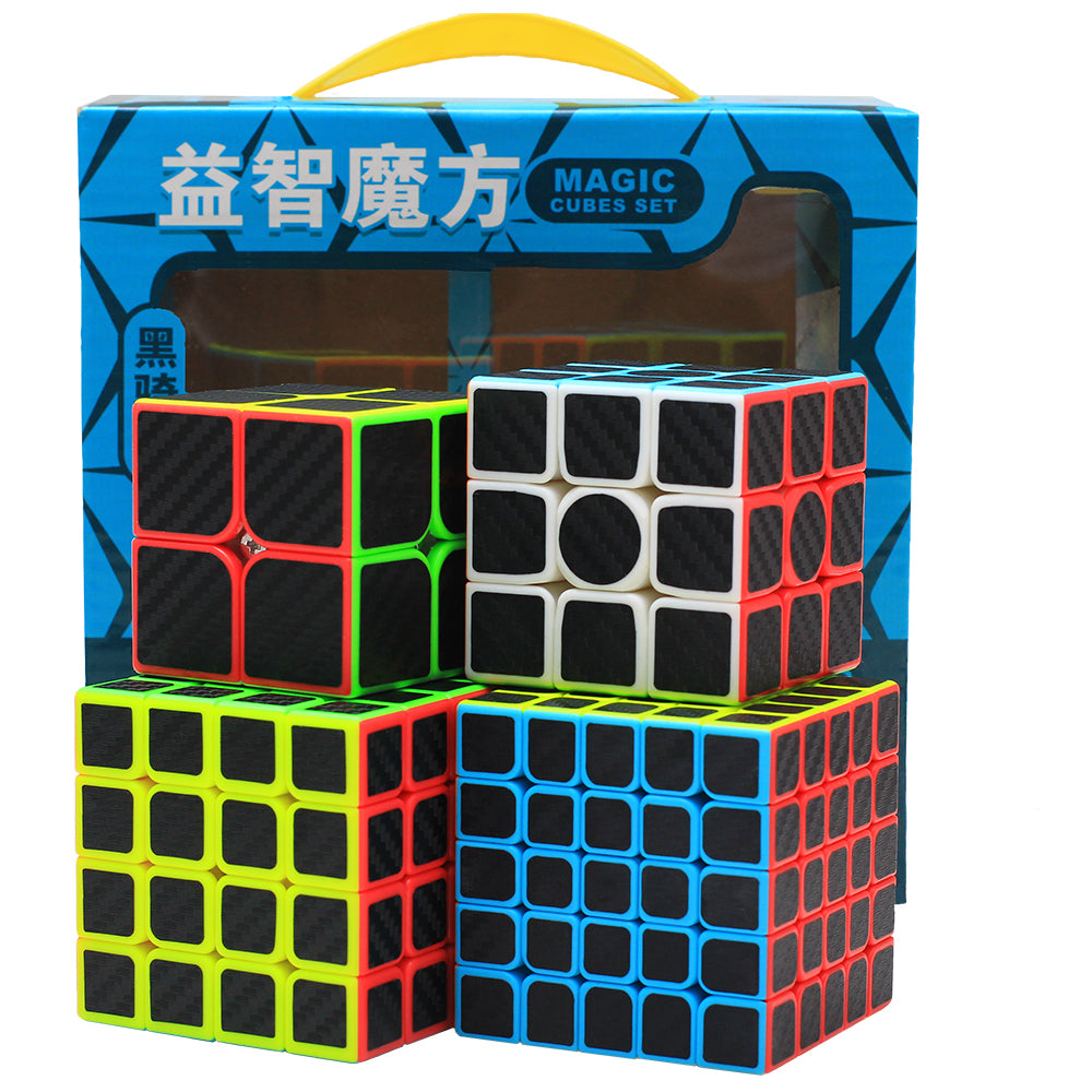Carbon Sticker 4 Cube Bundle